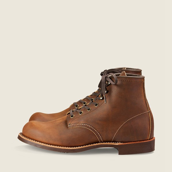 Red Wing Mens Heritage Boots - Blacksmith - 6-inchr Rough & Tough Leather - Brown - WIM409128